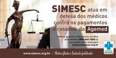 SIMESC atua em defesa dos médicos contra atrasos de pagamentos da Agemed