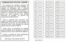 Comunicado oficial sobre atualização da CBHPM