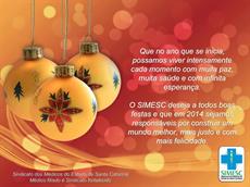 O SIMESC deseja a todos Boas Festas! 