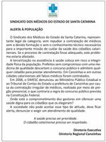 SIMESC emite posição sobre contratação de médicos falsos em SC