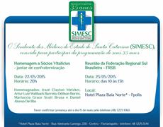 SIMESC homenageará médicos em seus 35 anos