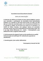 Edital de Assembleia Geral Extraordinária Estadual