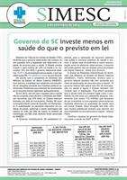 Governo de SC investe menos em saúde do que o previsto em lei