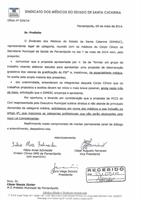 SIMESC protocola ofício em que aprova formação de grupo de trabalho para estudar desoneração