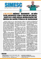 3 de julho: Médico residente, se não está satisfeito com o valor da bolsa, junte-se a nós nessa mobilização em defesa da saúde pública de qualidade