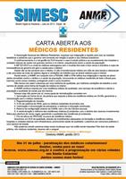 ANMR divulga carta aberta aos médicos residentes