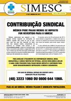 Médico pode pagar menos se imposto for revertido para o SIMESC