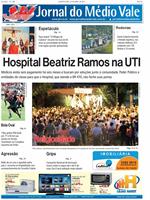 Jornal do Médio Vale repercute falta de pagamento no hospital Beatriz Ramos
