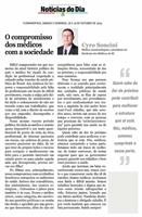 Dia do Médico: Notícias do Dia publica artigo do presidente do SIMESC