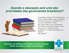 SIMESC questiona a falta de prioridade dos deputados com a educação