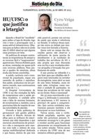 Notícias do Dia destaca posição do SIMESC sobre o HU/UFSC