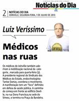 Manifestação em Joinville em destaque no Notícias do Dia