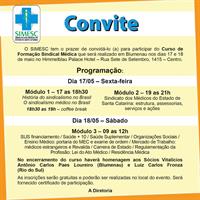 SIMESC realiza curso de Formação Sindical em Blumenau