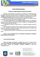 Alerta por conta de possível contaminação de moluscos bivalves