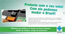 SIMESC alerta: Proteste com o seu voto no dia 5 de outubro!