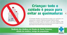 SIMESC alerta sobre os cuidados com as queimaduras em crianças