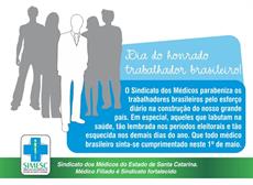 1º de Maio - Dia do honrado trabalhador brasileiro!