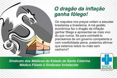 SIMESC reforça alerta sobre a volta da Inflação