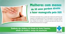 Mamografia: restrição para mulheres com menos de 49 anos em destaque no Informe SIMESC