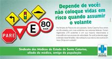 Informe SIMESC alerta sobre cuidado nas estradas