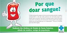 SIMESC alerta para a importância da doação de sangue