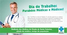 SIMESC homenageia médicos e médicas pelo Dia do Trabalho