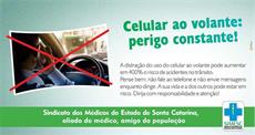 Celular e volante: perigo constante! 