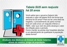 Tabela do SUS sem reajuste há 20 anos