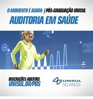 Abertas as inscrições para a Pós em Auditoria em Saúde da Unisul