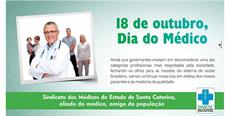 SIMESC inicia homenagens ao Dia do Médico
