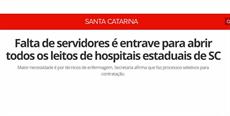 Presidente do SIMESC participa de matéria do Grupo NSC sobre crise na saúde