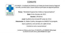 Advogado previdenciário faz plantão de atendimento e palestra em Joinville
