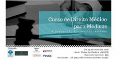  Últimos dias de inscrições para o Curso de Direito Médico para Médicos 