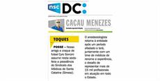 Cacau Menezes divulga posse da nova diretoria do SIMESC 