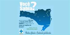 Você Sabia que em menos de 100 dias o SIMESC já reconstituiu 18 diretorias regionais?