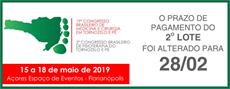 Prorrogado prazo de pagamento do 19º Congresso Brasileiro de Medicina e Cirurgia em Tornozelo e Pé