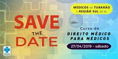 Save the date: Médico, agende-se para curso em Tubarão!