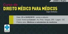 Lages: Curso orienta médicos e estudantes de Medicina sobre processos judiciais