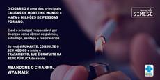 Abandone o cigarro! Viva mais!