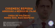 COSEMESC repudia agressão a médico de Itajaí