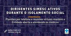 SIMESC mantém-se ativo durante isolamento social