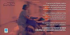 SIMESC é a favor de bem equipar as unidades de saúde existentes