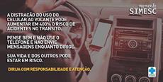 Celular ao volante: risco grave de acidentes