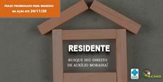 Auxílio moradia Residentes: prorrogado prazo para ingresso em ação