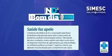 Nota do SIMESC cobrando conscientização sobre Covid-19 é destaque no jornal ND