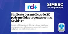Jornal Notícias do Dia repercute nota do SIMESC