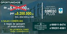 SIMESC Plus oferece desconto de R$ 300 mil em sala comercial 