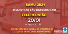 Futuro do SAMU é pauta de telereunião dia 20 de janeiro. Inscreva-se!