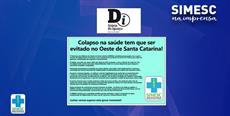 Jornal Diário do Iguaçu divulga nota do SIMESC sobre situação do Oeste do Estado