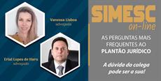 SIMESC on-line: As Perguntas mais frequentes ao Jurídico 